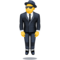 Person in Suit Levitating emoji on Facebook